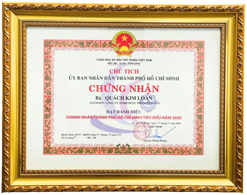 Doanh nhân TP. Hồ Chí Minh tiêu biểu 2020