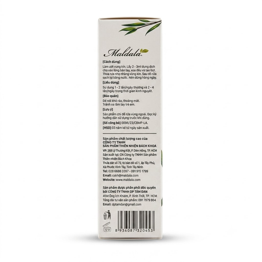 Gel vệ sinh phụ nữ Maldala — Dưỡng ẩm, giúp vùng kín hồng hào tự nhiên - ảnh 3
