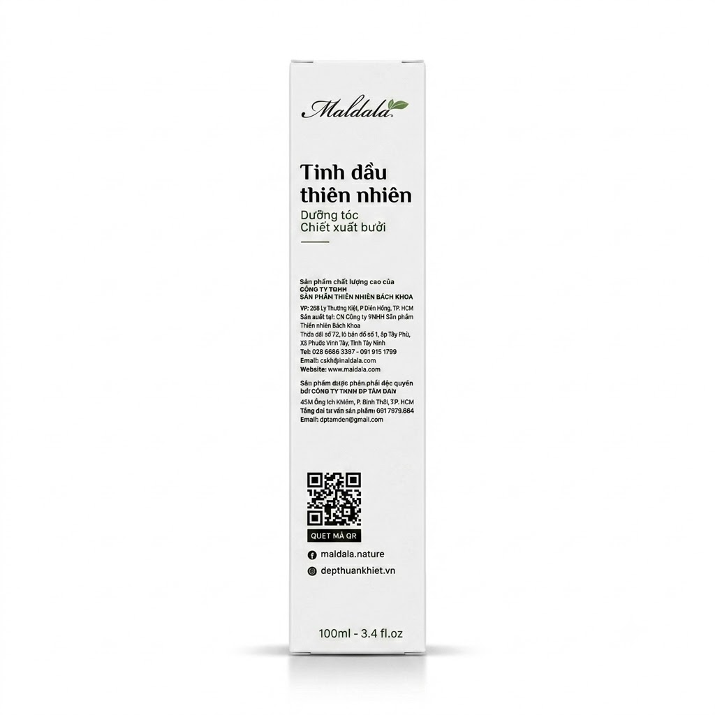 Tinh dầu thiên nhiên dưỡng tóc chiết xuất bưởi Maldala — Nuôi dưỡng và hỗ trợ mọc tóc - ảnh 3