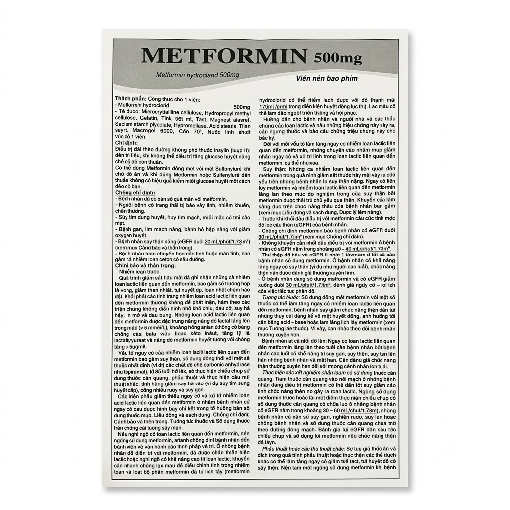 METFORMIN 500mg - Điều trị bệnh đái tháo đường type 2 - ảnh 7