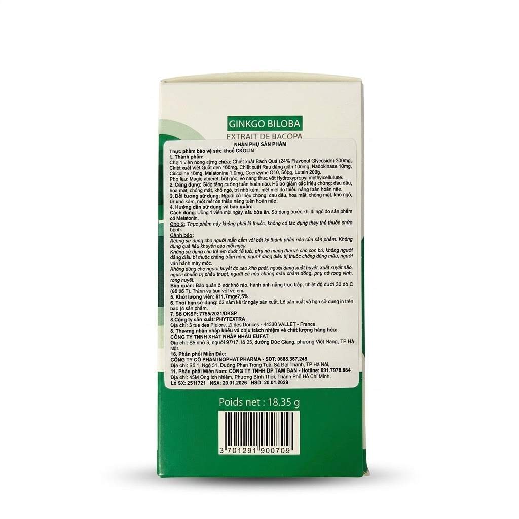 CKOLIN — Tăng cường tuần hoàn não - ảnh 3