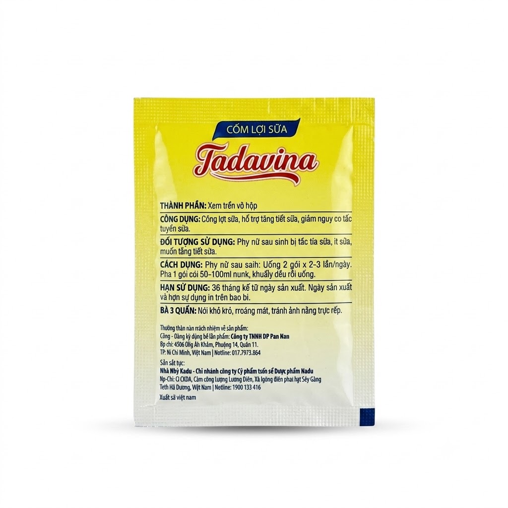 CỐM LỢI SỮA TADAVINA — Giúp lợi sữa, hỗ trợ tăng tiết sữa - ảnh 5