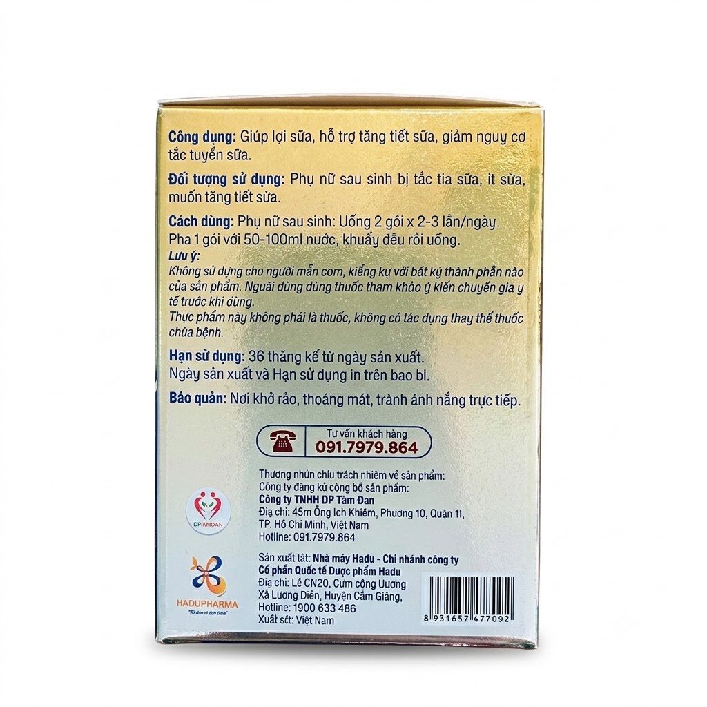 CỐM LỢI SỮA TADAVINA — Giúp lợi sữa, hỗ trợ tăng tiết sữa - ảnh 3