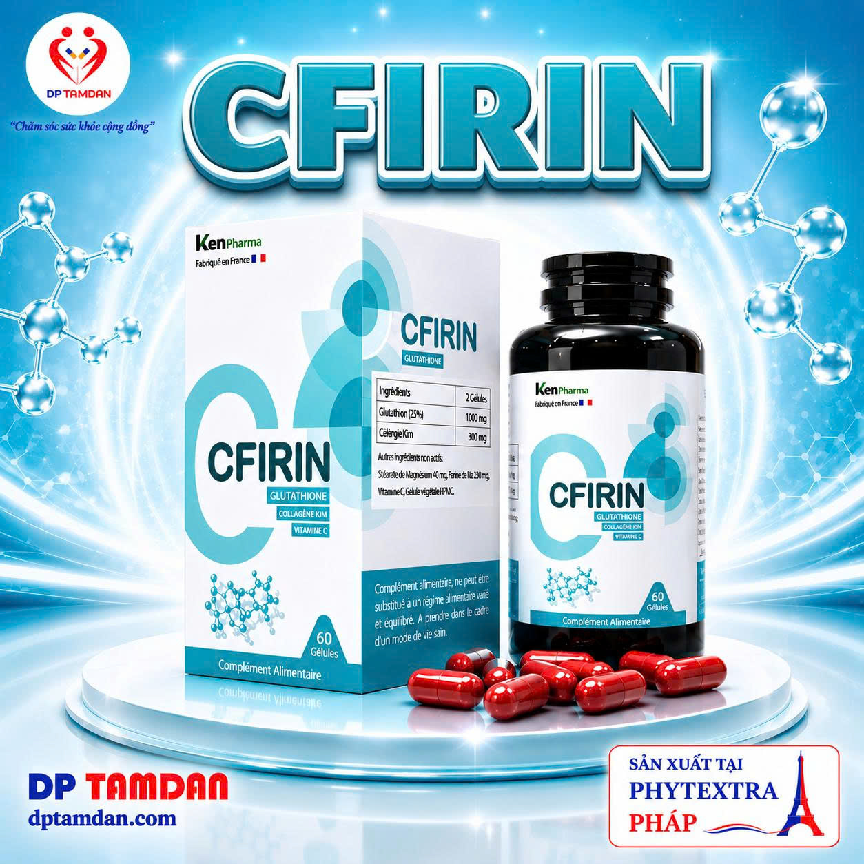 CFIRIN — Hỗ trợ làm sáng da, chống oxy hóa