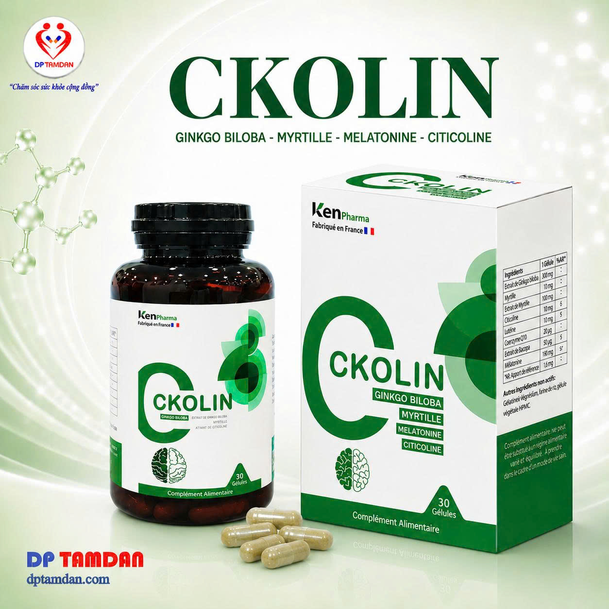 CKOLIN — Tăng cường tuần hoàn não