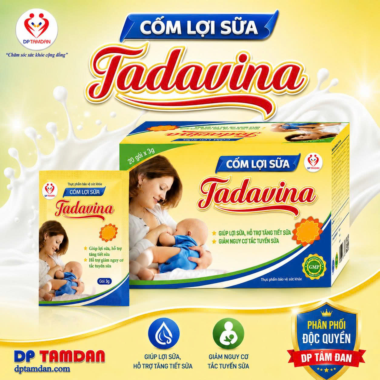 CỐM LỢI SỮA TADAVINA — Giúp lợi sữa, hỗ trợ tăng tiết sữa