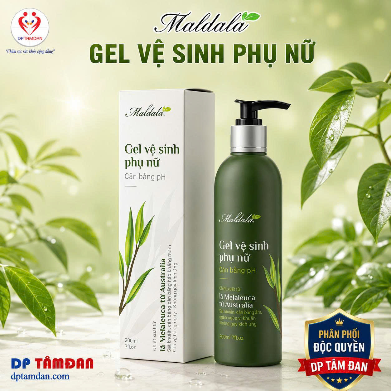 Gel vệ sinh phụ nữ Maldala — Dưỡng ẩm, giúp vùng kín hồng hào tự nhiên