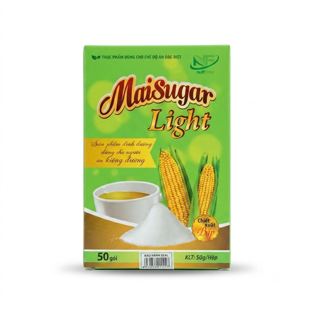 MAISUGAR LIGHT Hộp 50 gói x1g - Đường ăn kiêng - ảnh 6