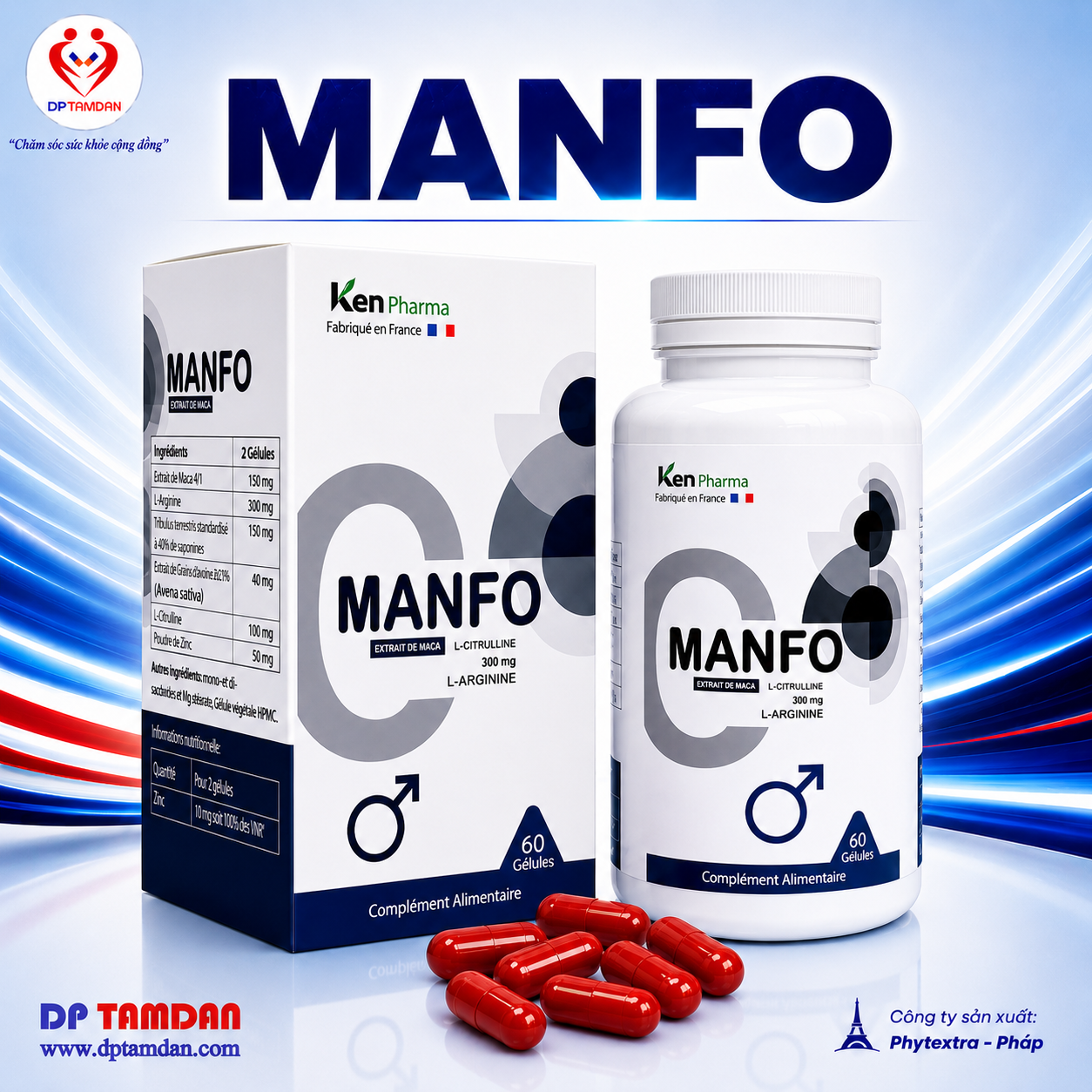 MANFO — Bổ thận, hỗ trợ tăng cường sinh lực