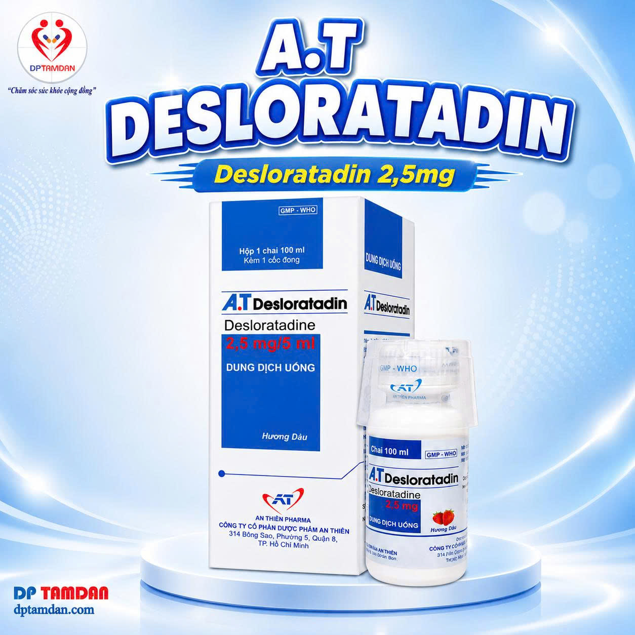A.T DESLORATADINE — Điều trị viêm mũi dị ứng, mề đay