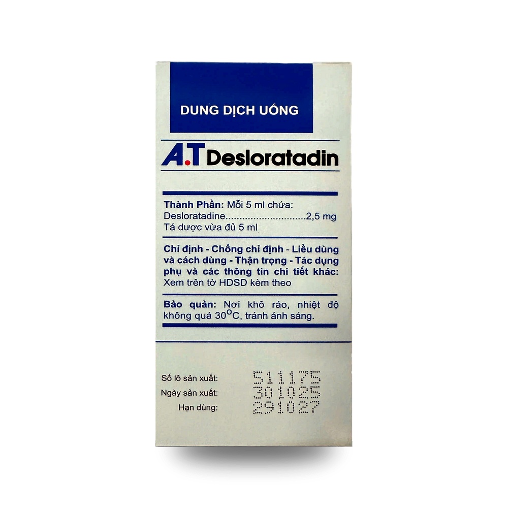 A.T DESLORATADINE — Điều trị viêm mũi dị ứng, mề đay - ảnh 7