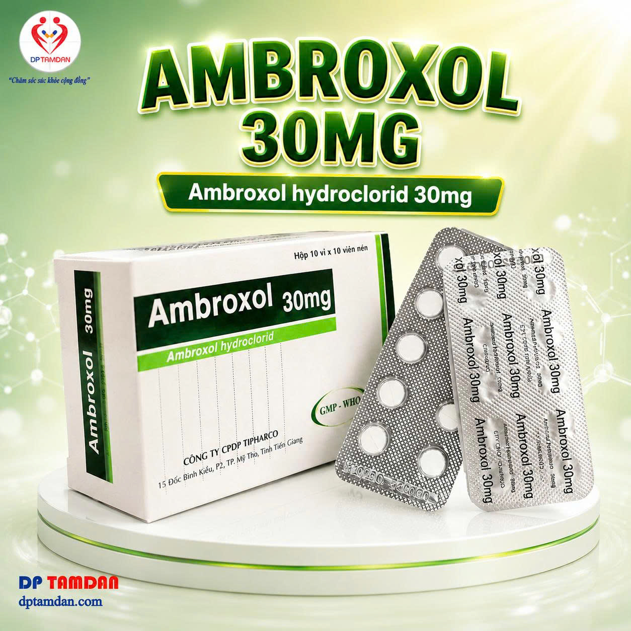 AMBROXOL 30mg — Tiêu nhầy, long đờm
