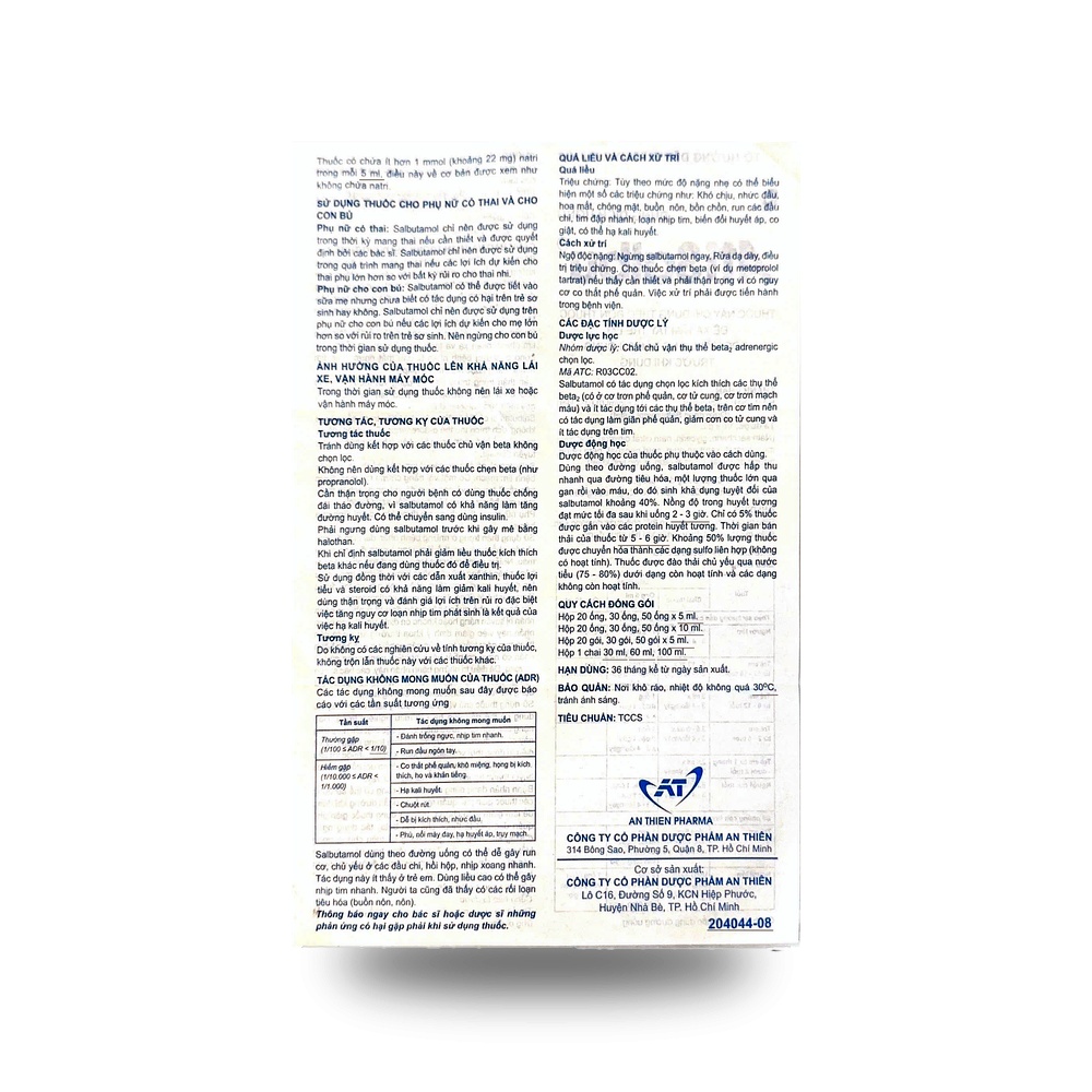 ATISALBU 10ml - Điều trị hen, giảm co thắt phế quản - ảnh 6