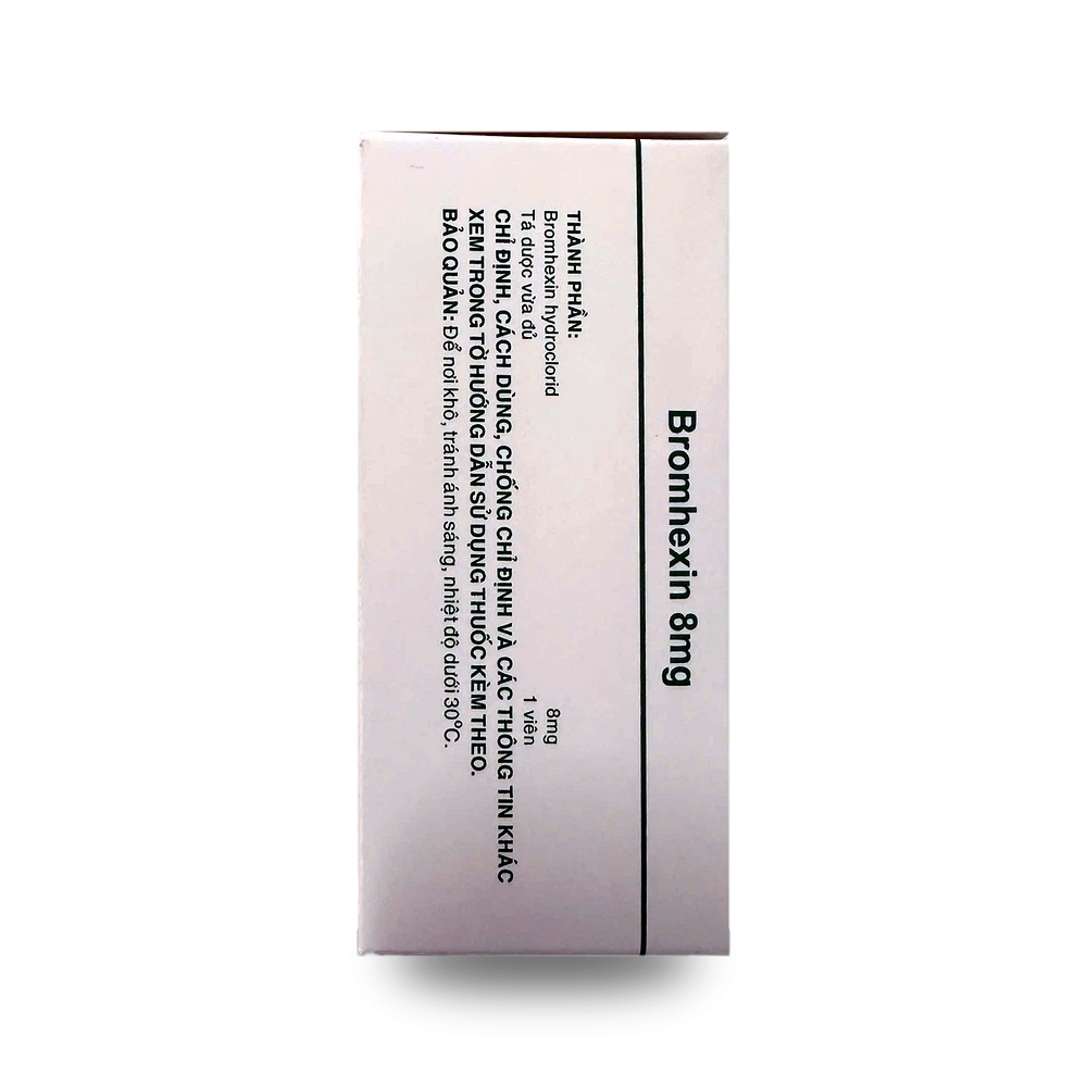 BROMHEXIN 8mg — Tiêu nhầy, long đờm - ảnh 6