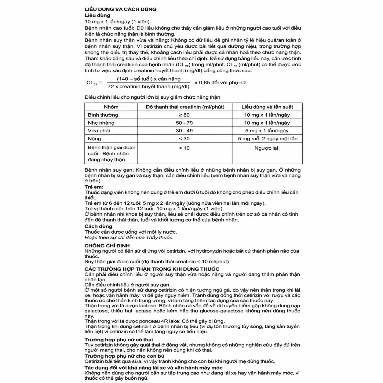CETIRIZIN 10mg — Điều trị viêm mũi dị ứng, mề đay - ảnh 3