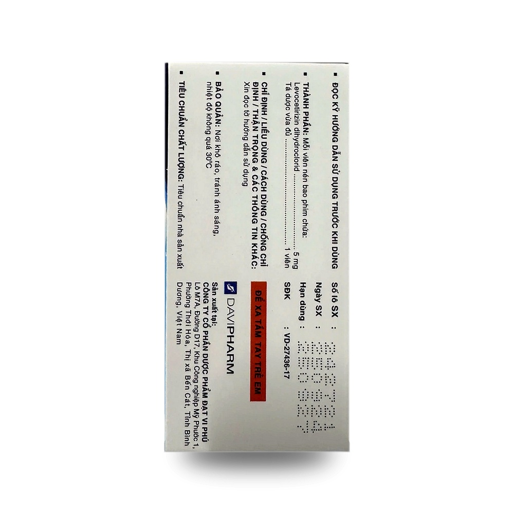 EVYX-5 — Điều trị viêm mũi dị ứng, mề đay - ảnh 3