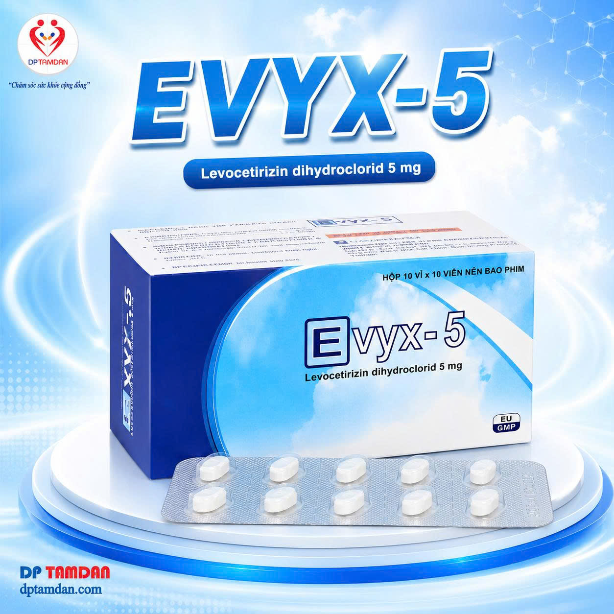 EVYX-5 — Điều trị viêm mũi dị ứng, mề đay