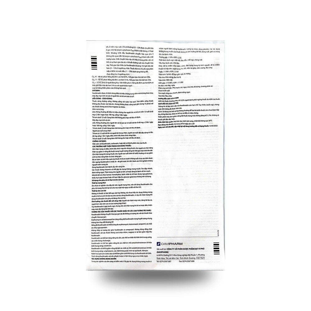MALAG-60 — Điều trị viêm mũi dị ứng, mề đay - ảnh 6