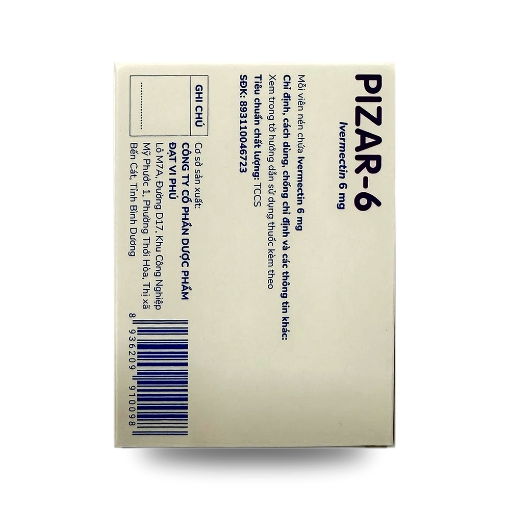 PIZAR-6 — Điều trị bệnh nhiễm ký sinh trùng - ảnh 4