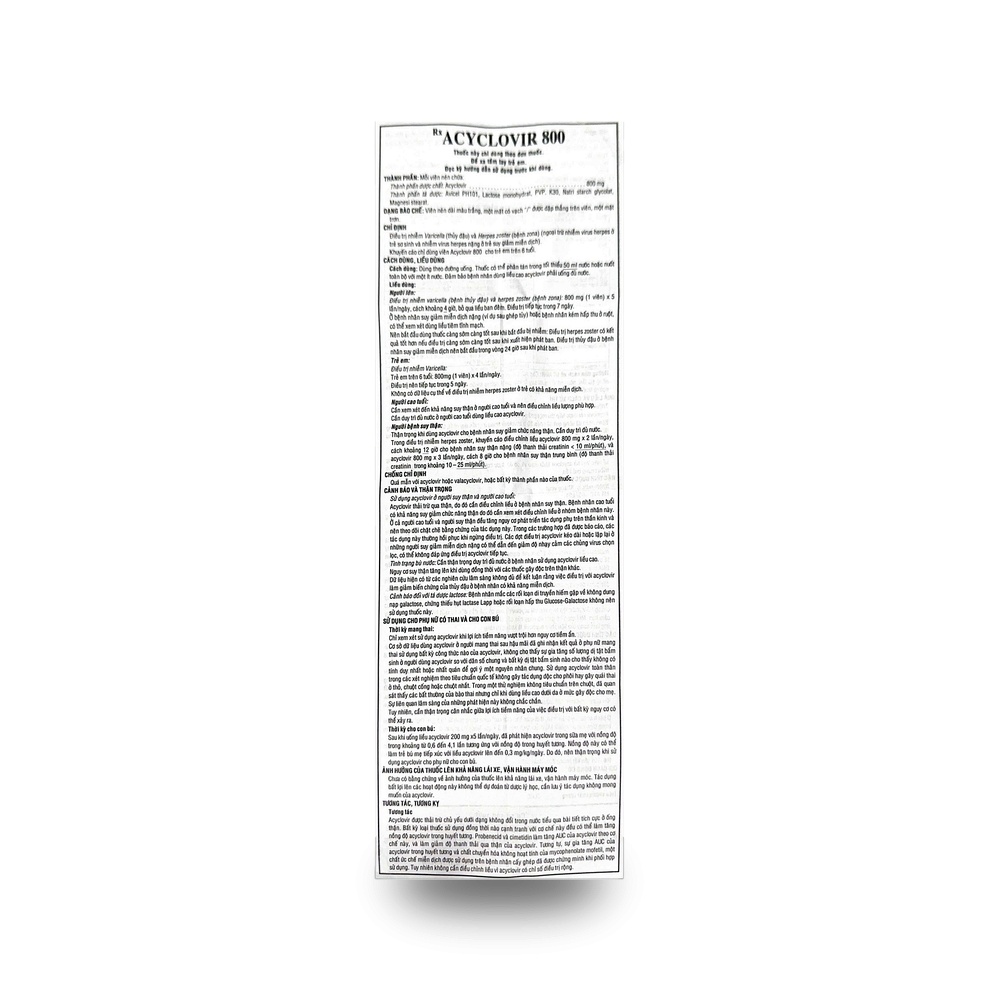 ACYCLOVIR 800 — Kháng virus - ảnh 7