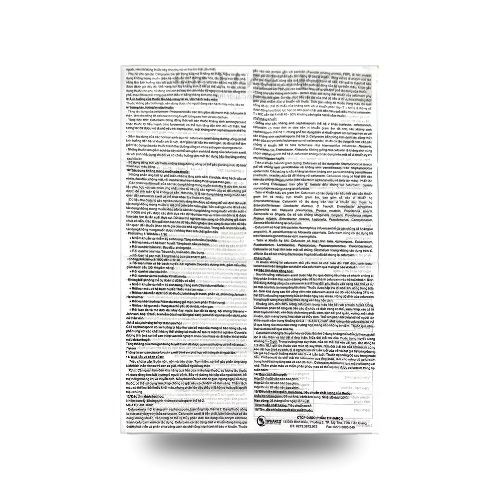 CEFCENAT 500 — Kháng sinh điều trị nhiễm khuẩn - ảnh 2