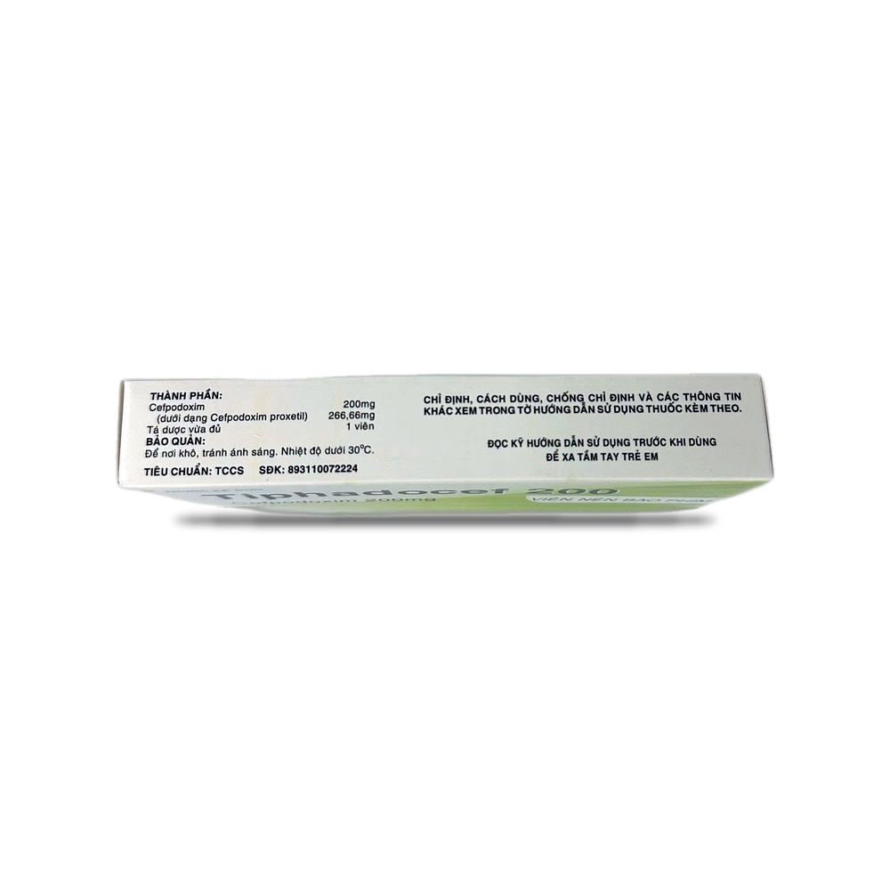 TIPHADOCEF 200 — Kháng sinh điều trị nhiễm khuẩn - ảnh 7
