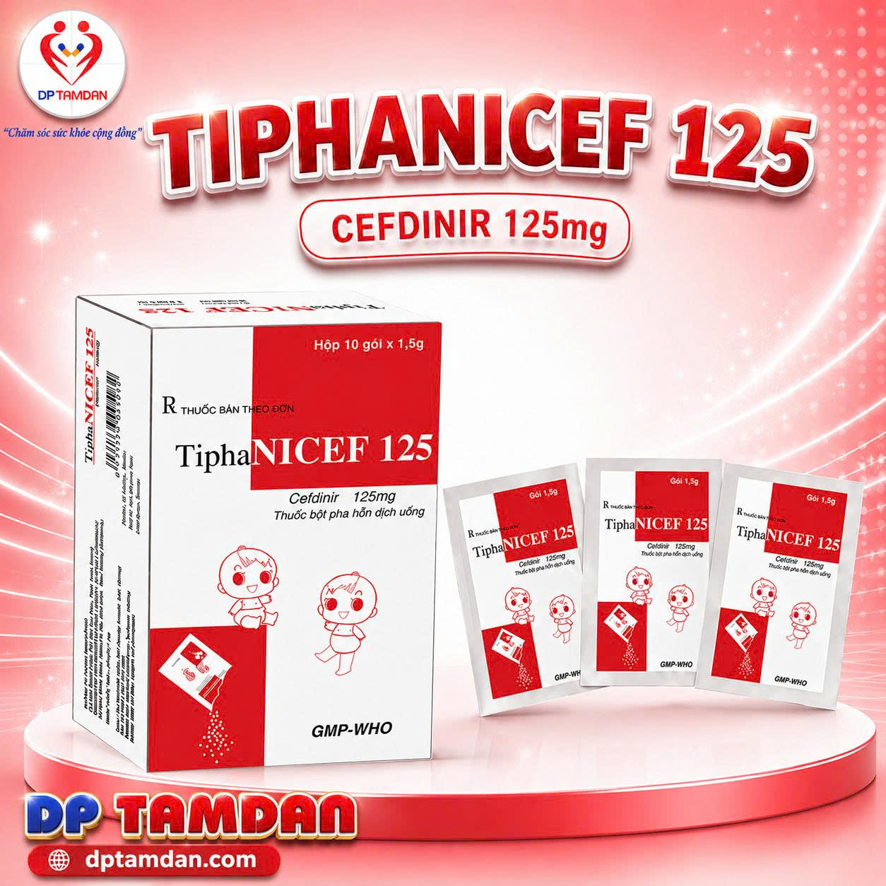 TIPHANICEF 125 — Kháng sinh điều trị nhiễm khuẩn