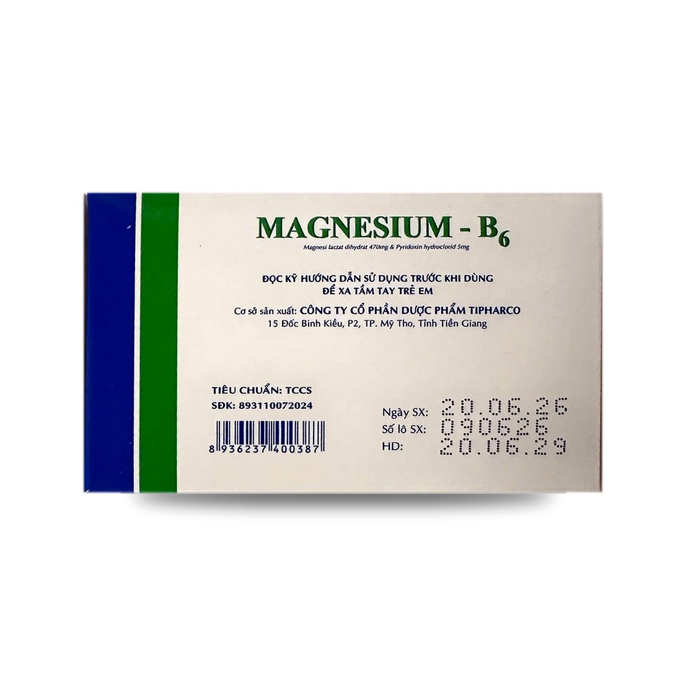 MAGNESIUM-B6 — Điều trị các trường hợp thiếu Magie - ảnh 9