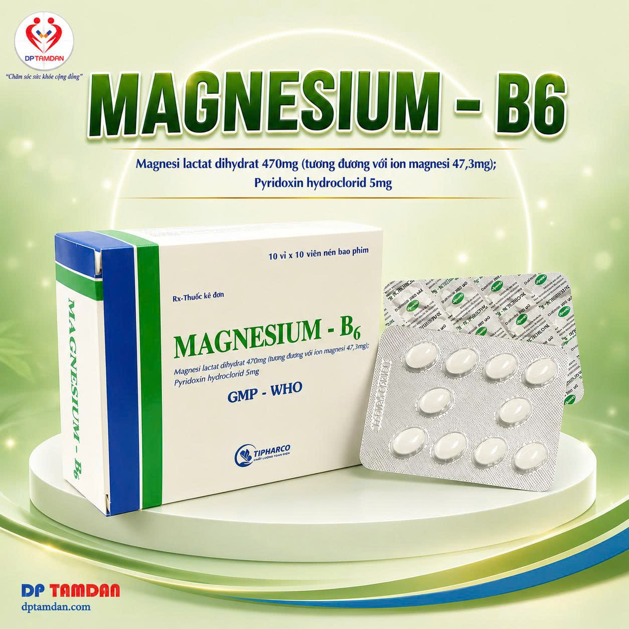 MAGNESIUM-B6 — Điều trị các trường hợp thiếu Magie