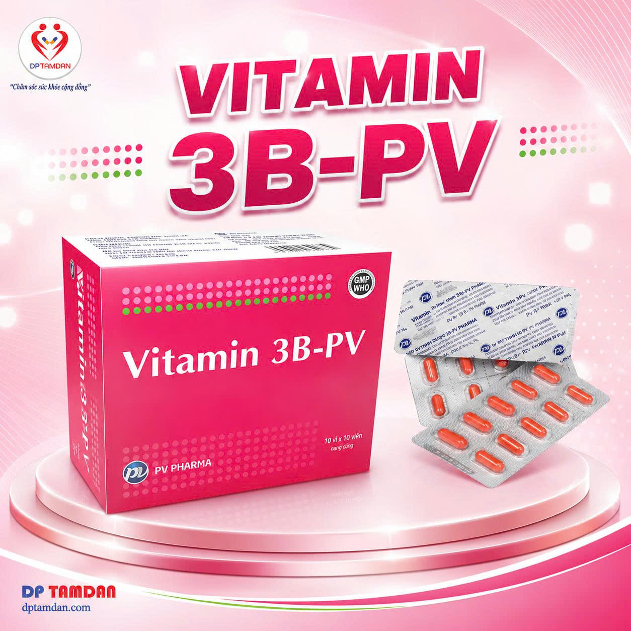 VITAMIN 3B-PV — Điều trị bệnh thiếu Vitamin B1, B6, B12