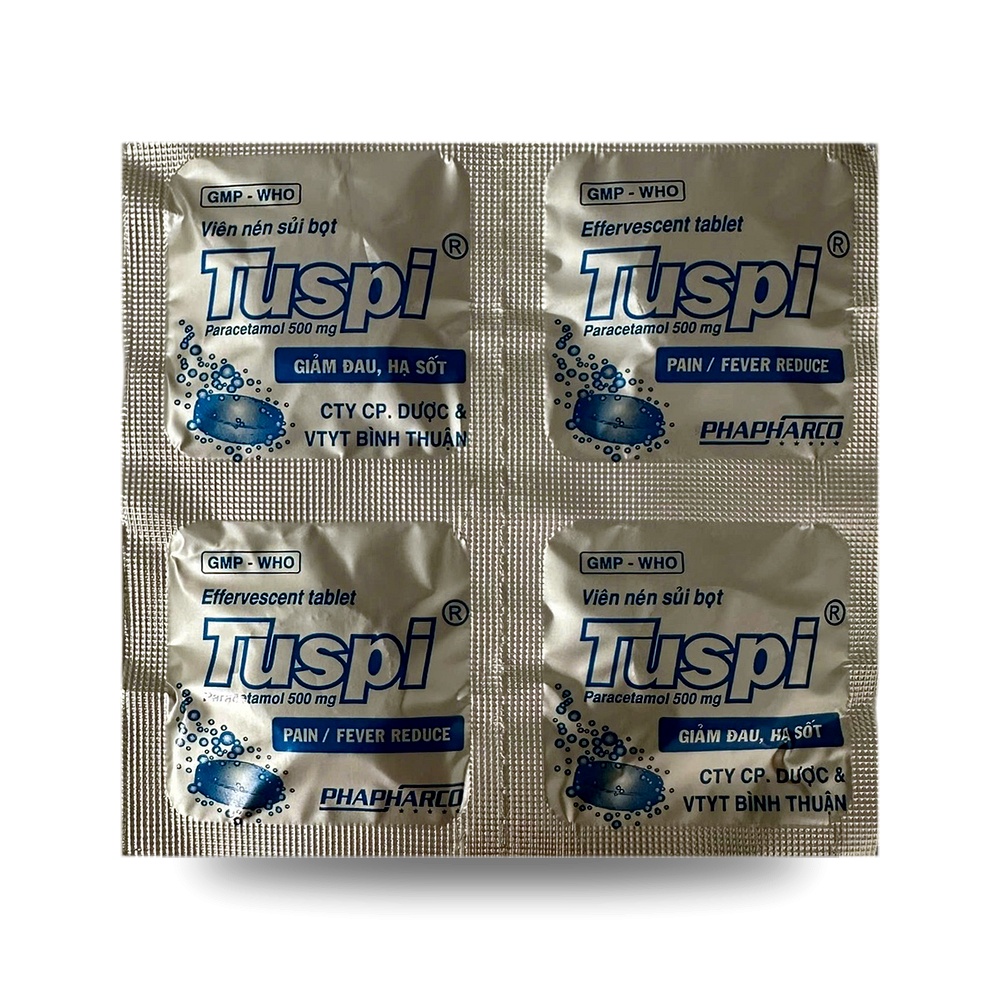TUSPI — viên sủi bọt Hạ sốt, giảm đau - ảnh 4