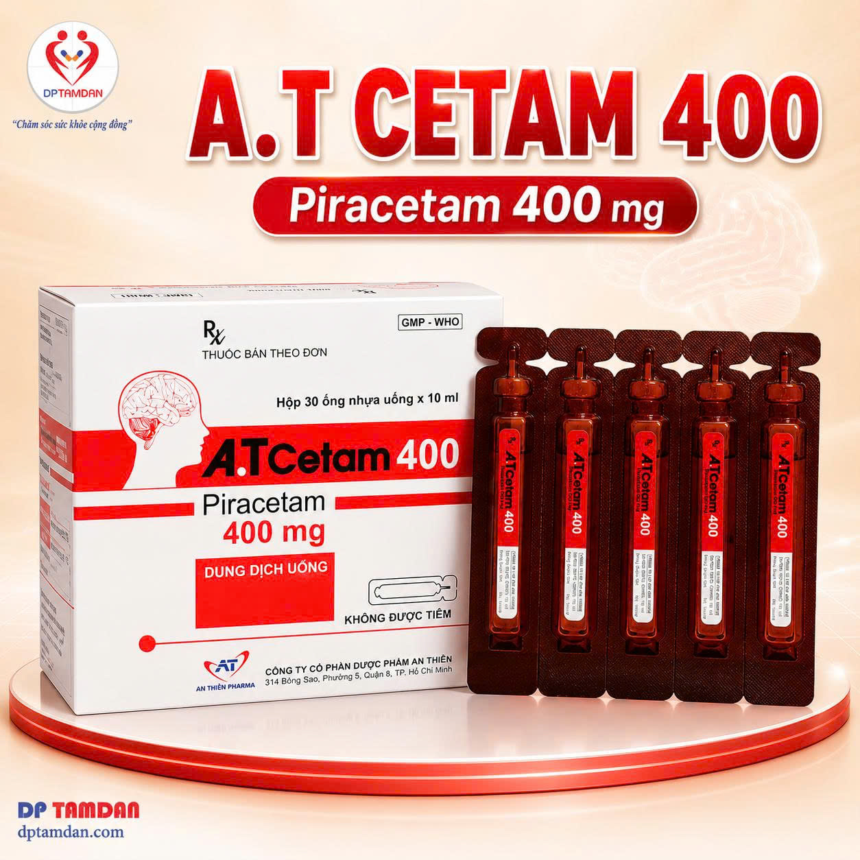 A.T CETAM 400 — Điều trị chóng mặt, suy giảm nhận thức