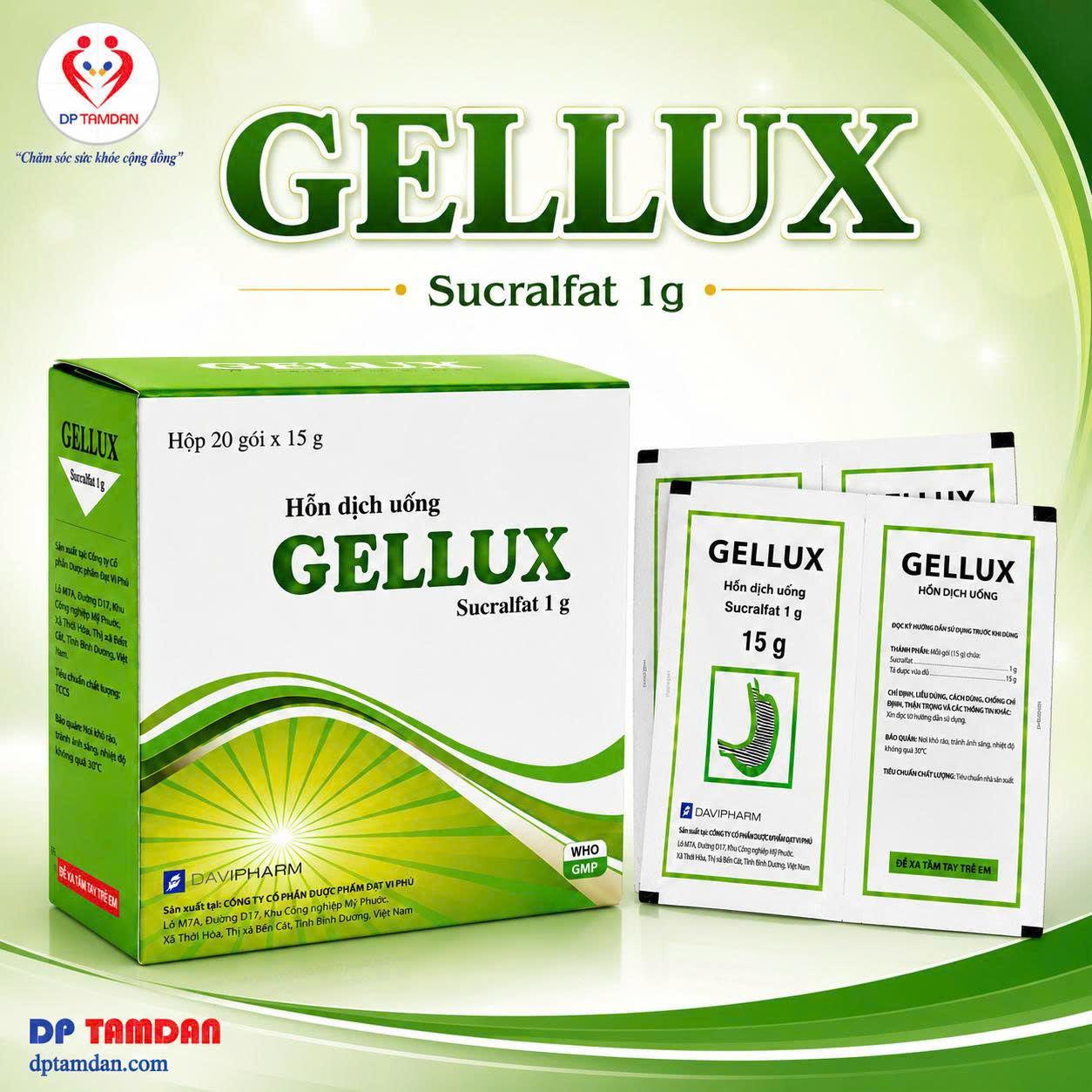 GELLUX — Điều trị loét dạ dày, tá tràng