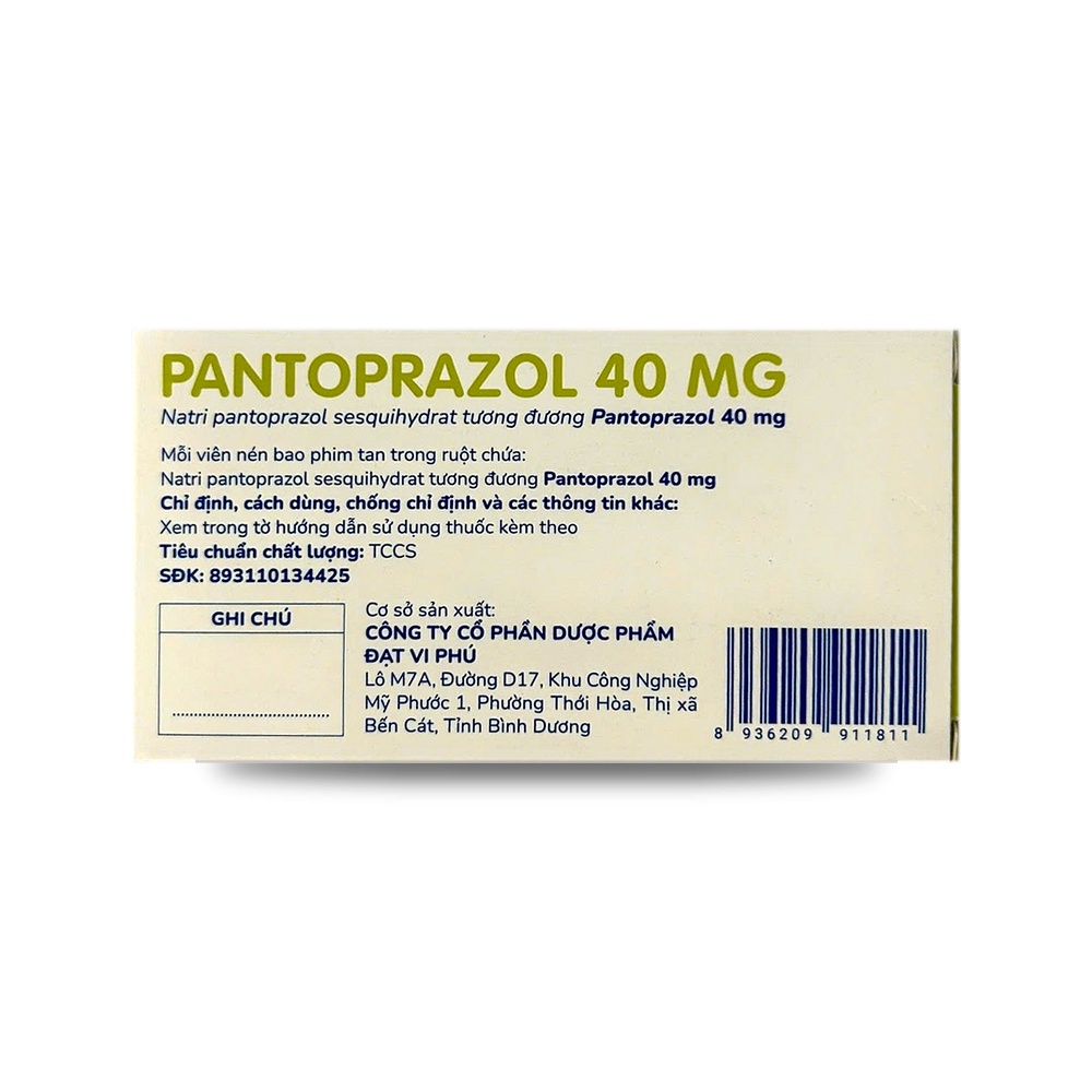 PANTOPRAZOL 40mg — Điều trị loét dạ dày, tá tràng - ảnh 7