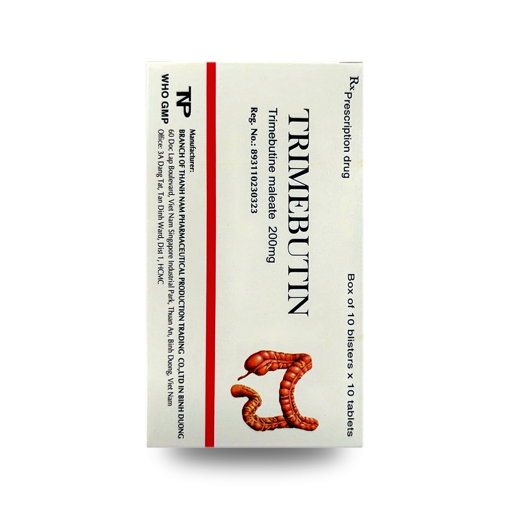 TRIMEBUTIN 200mg — Điều trị rối loạn nhu động và co thắt đường tiêu hóa - ảnh 2
