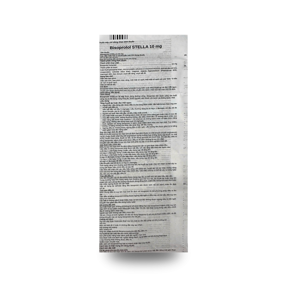 BISOPROLOL STELLA 10mg — Điều trị tăng huyết áp - ảnh 5