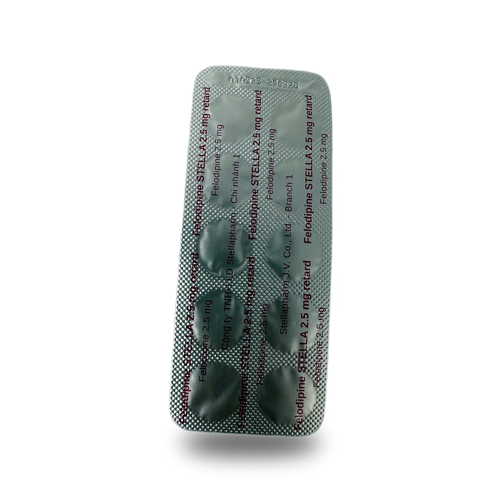 FELODIPINE STELLA 2.5mg RETARD — Điều trị tăng huyết áp - ảnh 3