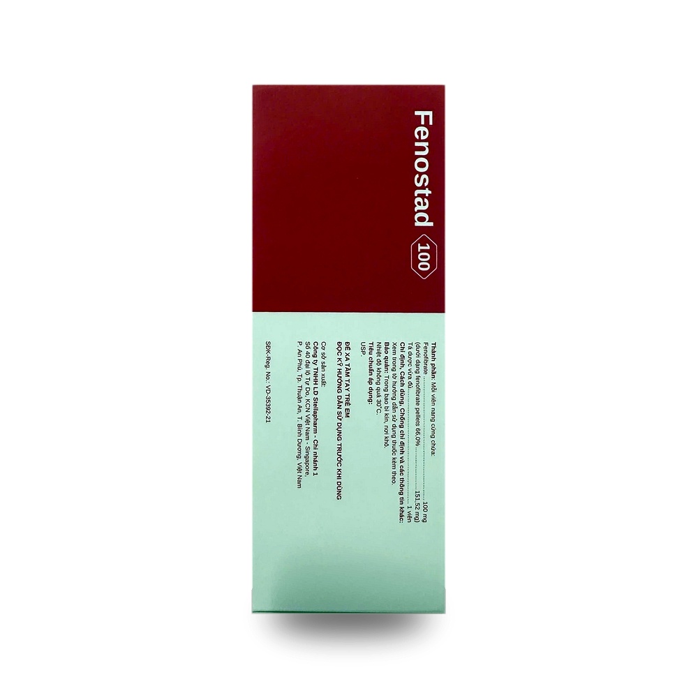 FENOSTAD 100 — Điều trị rối loạn lipid máu - ảnh 3