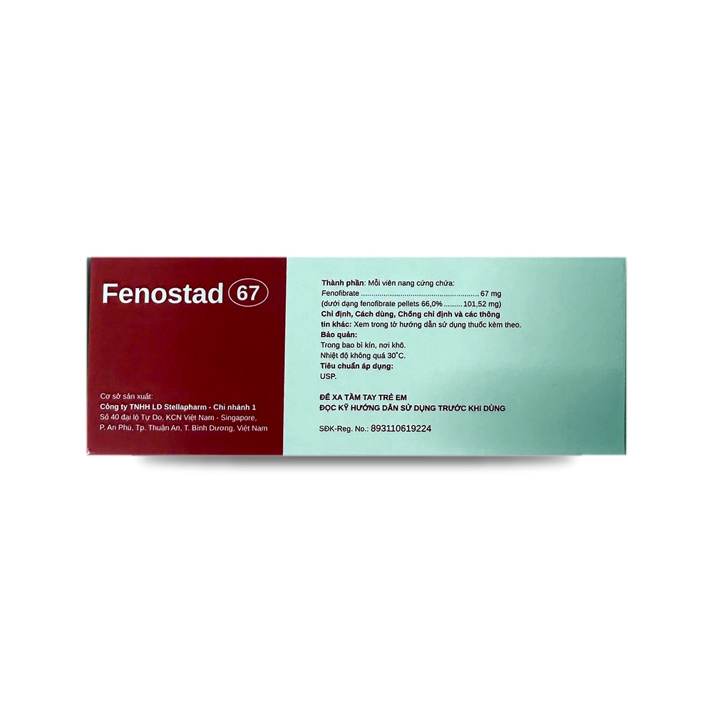 FENOSTAD 67 — Điều trị rối loạn lipid máu - ảnh 9
