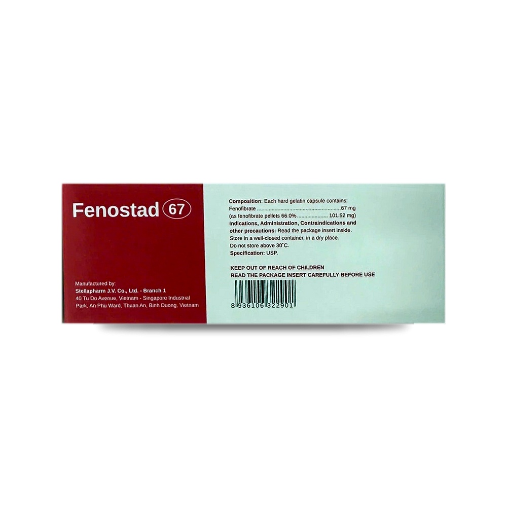 FENOSTAD 67 — Điều trị rối loạn lipid máu - ảnh 7