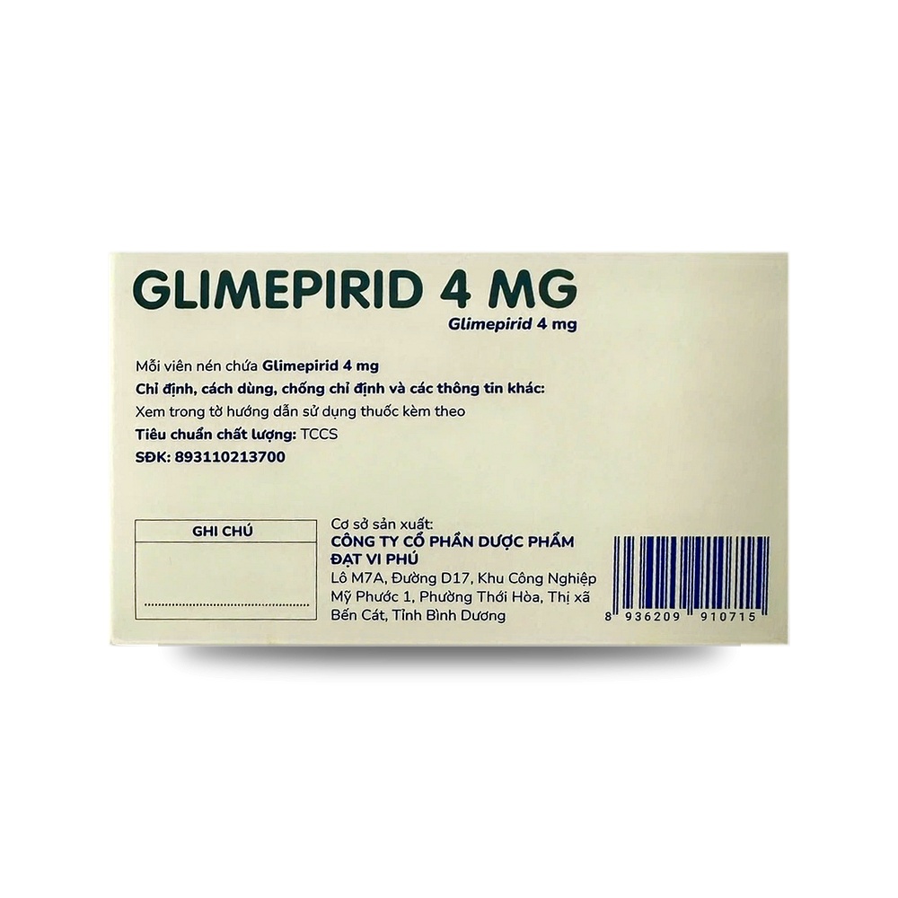 GLIMEPIRID-4 — Điều trị bệnh đái tháo đường type 2 - ảnh 9