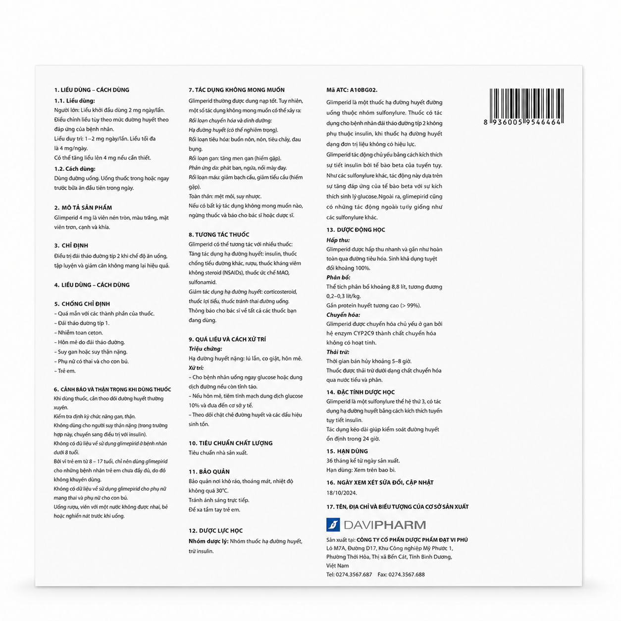 GLIMEPIRID-4 — Điều trị bệnh đái tháo đường type 2 - ảnh 2