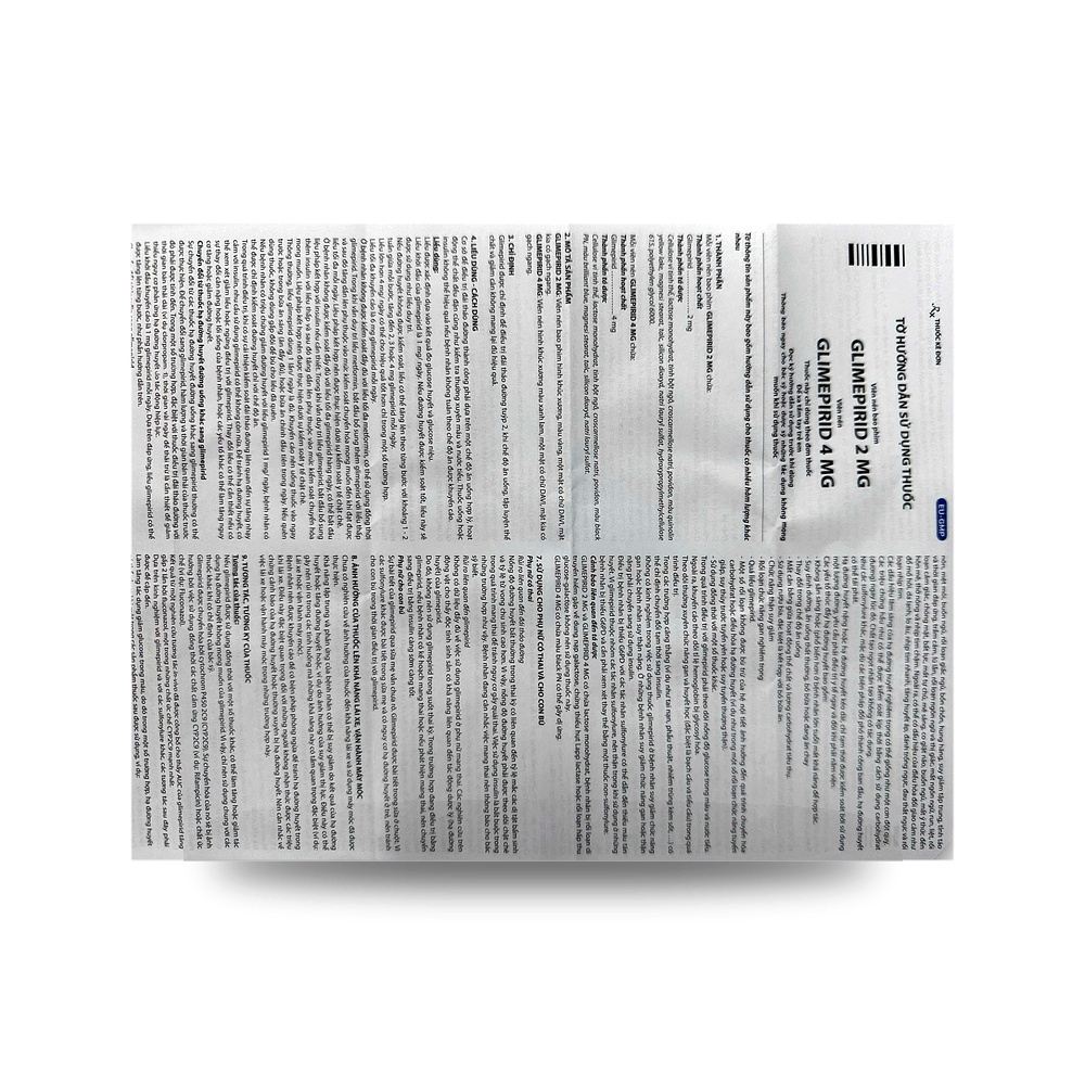 GLIMEPIRID-4 — Điều trị bệnh đái tháo đường type 2 - ảnh 5