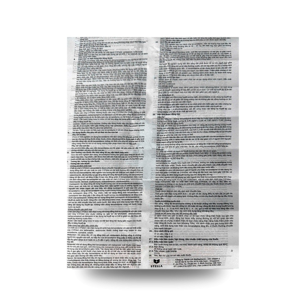 LERCASTAD 10 — Điều trị tăng huyết áp - ảnh 4
