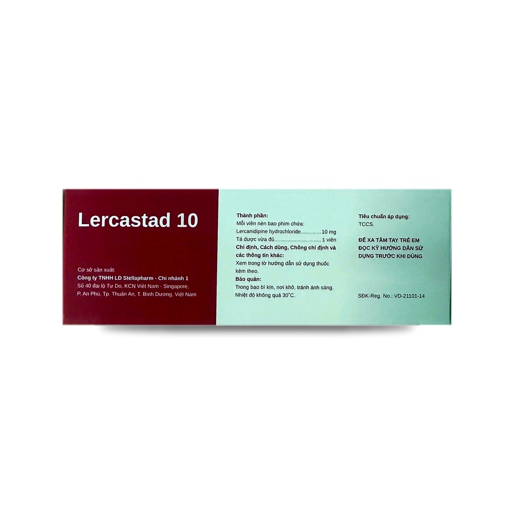 LERCASTAD 10 — Điều trị tăng huyết áp - ảnh 6