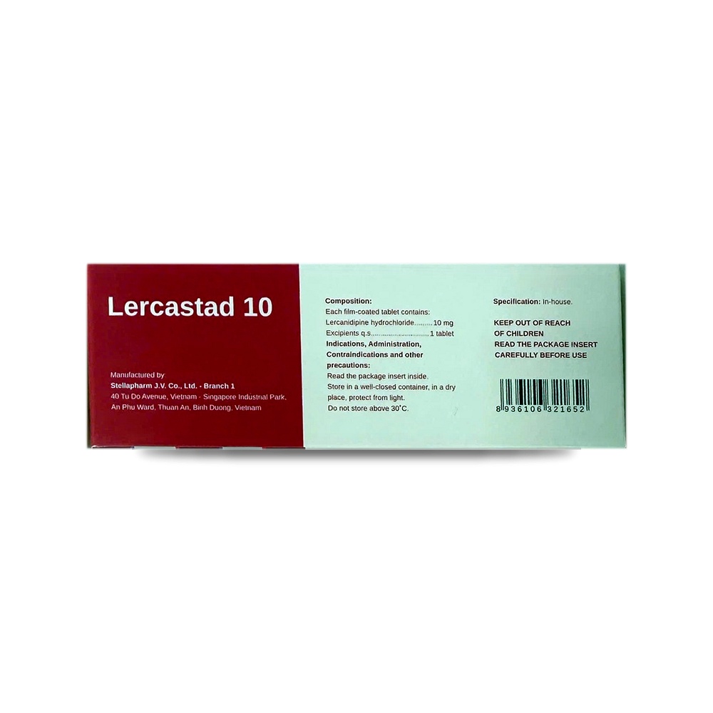 LERCASTAD 10 — Điều trị tăng huyết áp - ảnh 8
