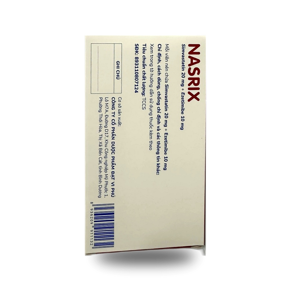 NASRIX — Điều trị rối loạn lipid máu - ảnh 4