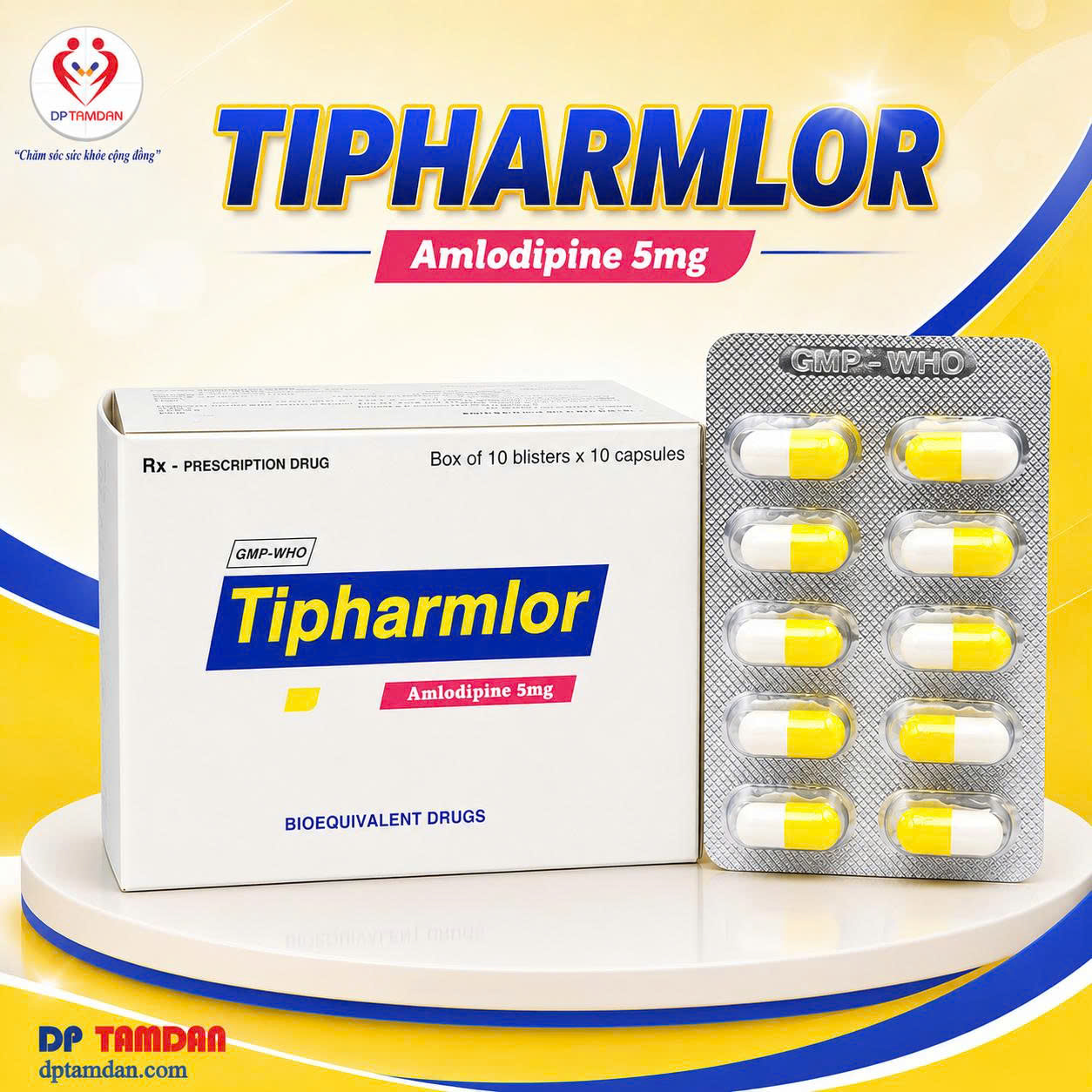 TIPHARMLOR 5mg — Điều trị tăng huyết áp
