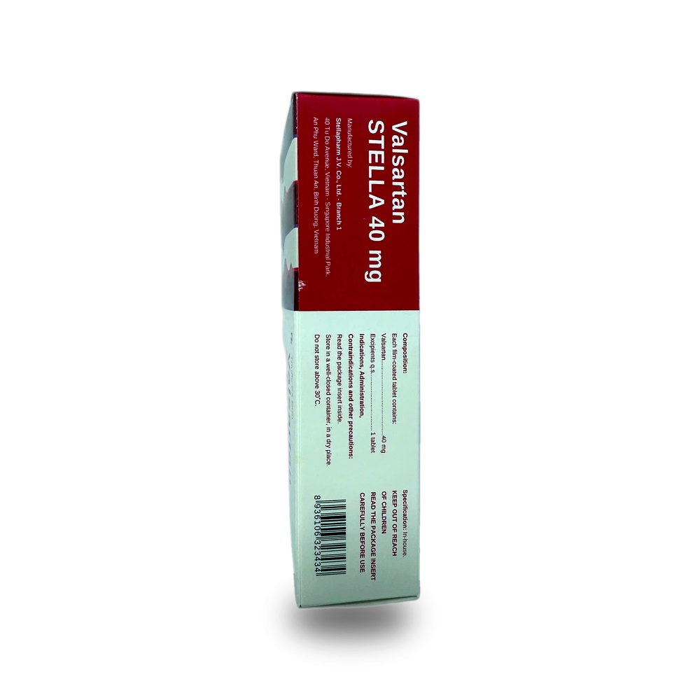 VALSARTAN STELLA 40mg — Điều trị tăng huyết áp, suy tim - ảnh 3