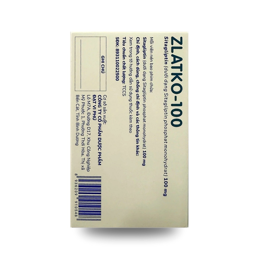 ZLATKO-100 — Điều trị đái tháo đường type 2 - ảnh 4